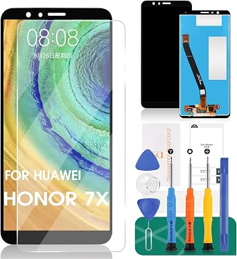 Screen Replacement for Huawei Mate SE/Honor 7X BND-AL10 TL10 L21 -L22 L24 L34 5.93 inch LCD Display Touch Digitizer Panel Full Complete Parts Honor Logo Black
