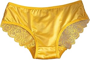 Women's Alluring Yellow Lace Panties
