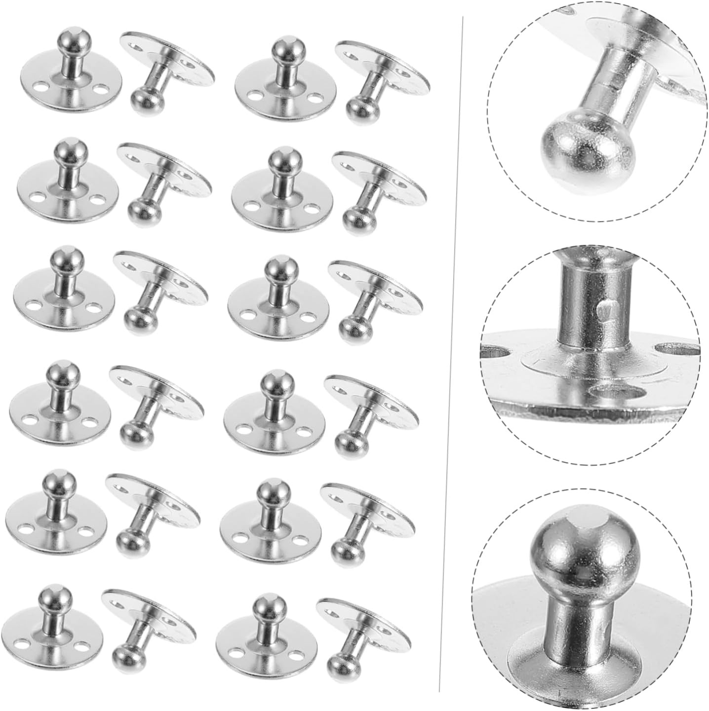 jojofuny 100pcs Lift Support Strut Base Bracket for Gas Shocks Mounting Accessories for Cabinets Rvs and Storage