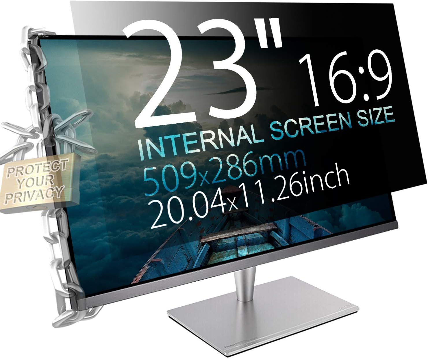 Black Friday Clearance MAYAMANG 25 (21:9 Aspect Ratio) Privacy Screen Protector for Straight/Curved Screen Computer Monitor - 22.98x9.85 inch - Privacy Filter Display Filter Film - We Offer 2 Different 25 Filter Sizes