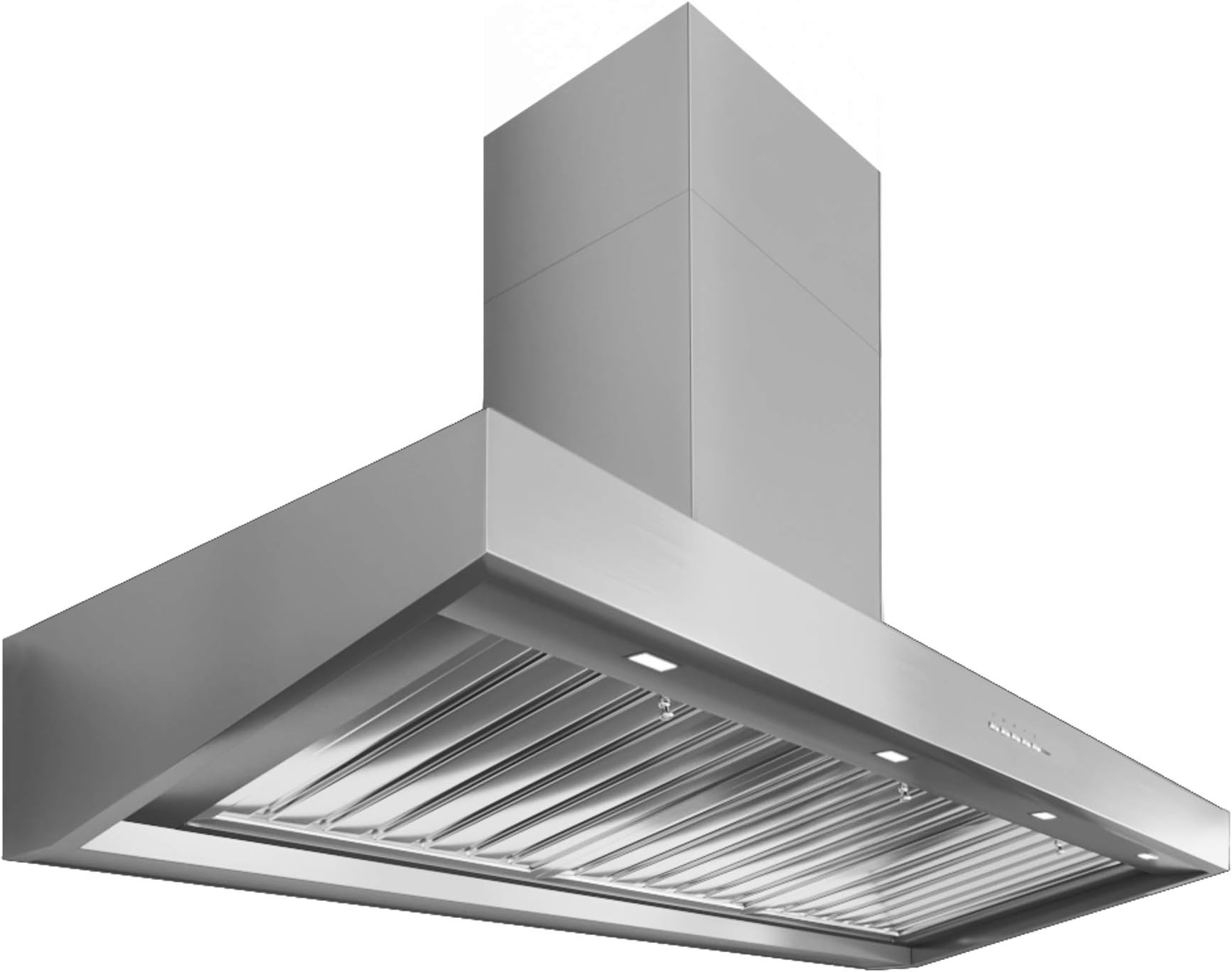 Futuro Futuro Marino 48 Inch Wall-mount Ducted Range Hood, Professional-Style Design, Stainless Steel, LED, Ultra-Quiet, with Blower