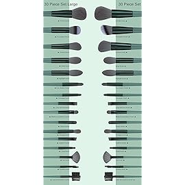 Koccido Makeup Brushes 30 Pcs Makeup Kit,Foundation Brush Eyeshadow Brush Make up Brushes Set (Green, 30 Piece Set)