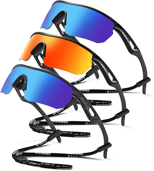 Kids Sunglasses Youth Baseball Sun Glasses Polarized Sports TR90 Lightweight UV400 Cycling Shades Frame Boys Girls