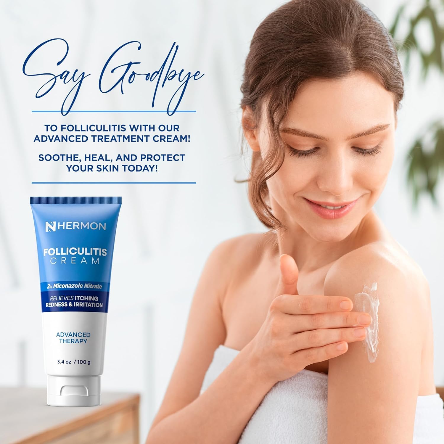 Hermon Folliculitis Treatment (3 Packs Folliculitis Cream)