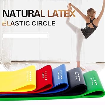 Heavy Resistance Loop Band, Resistance Exercise Bands for Home Fitness, Stretching, Strength Training, Physical Therapy, Natural Latex Workout Bands, Pilates Flexbands 1 Peace