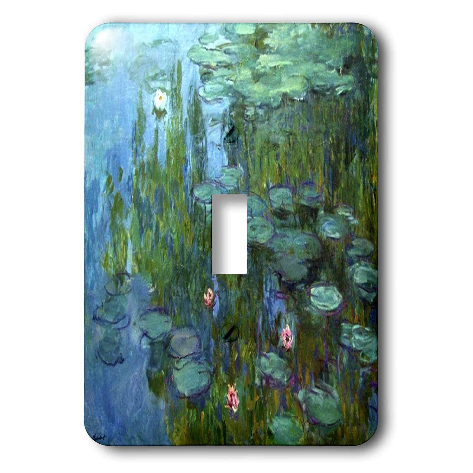 Peinture Monets Eau Lillies pour remplacer une plaque interrupteur terne
