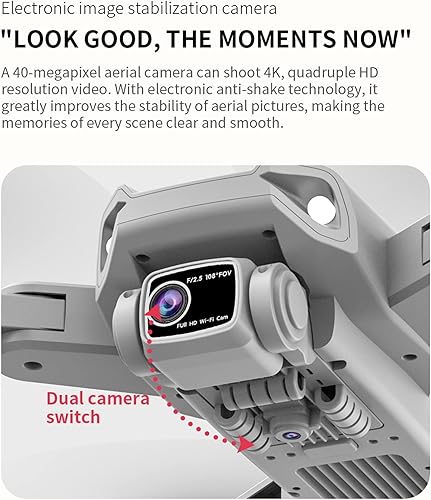 Miniatura 3 de VECHII GPS Drone with 4K HD Camera for Adults and Kids, 5G Transmission FPV Drone, RC Quadcopter with 2 Batteries,Auto Return, Follow Me, Altitude