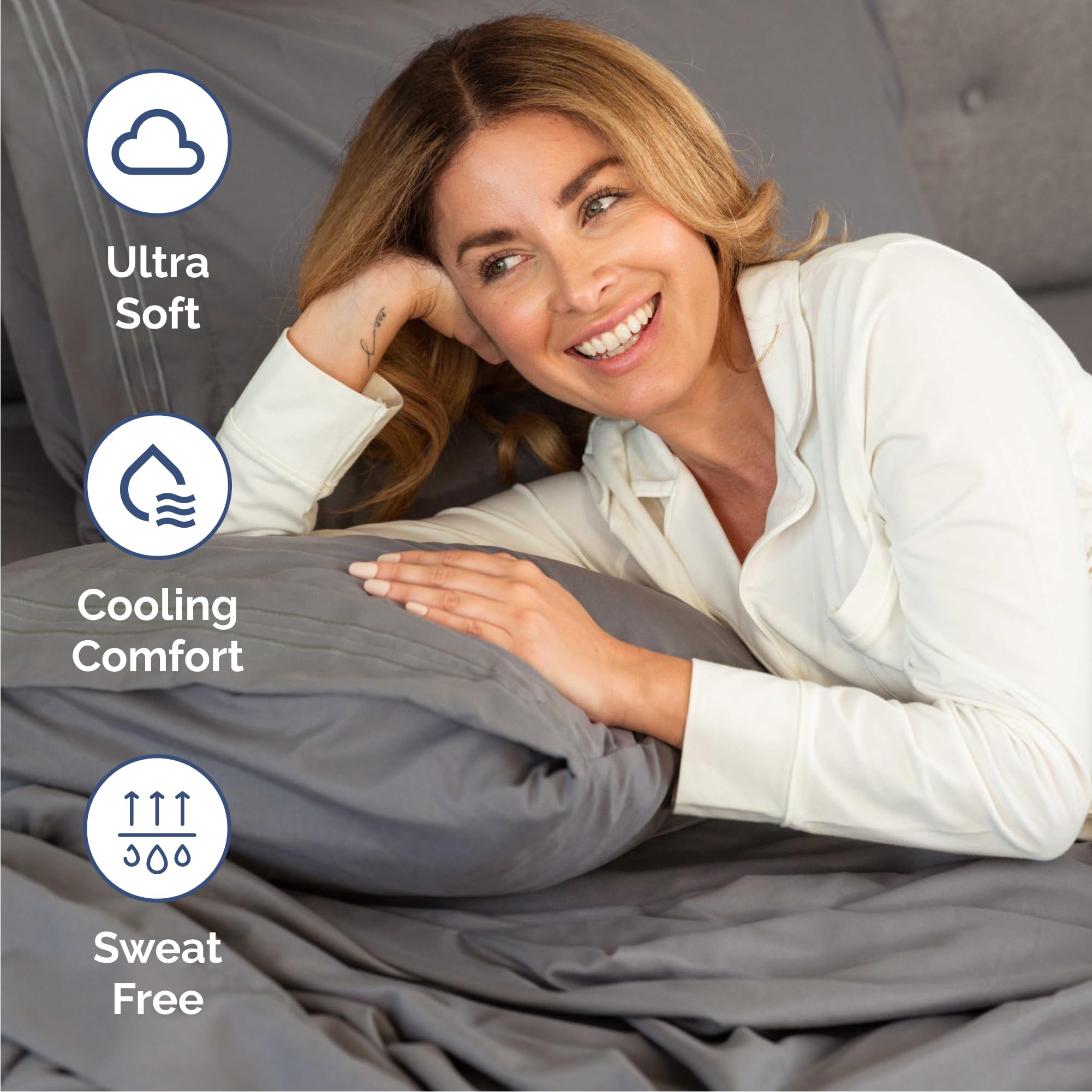 Best Cal King Sheets in 2026: 5 Sets That Actually Fit 2 CGKUnlimited Cal King Size 4 Piece Sheet Set - Comfy Breathable & Cooling Sheets — product photo