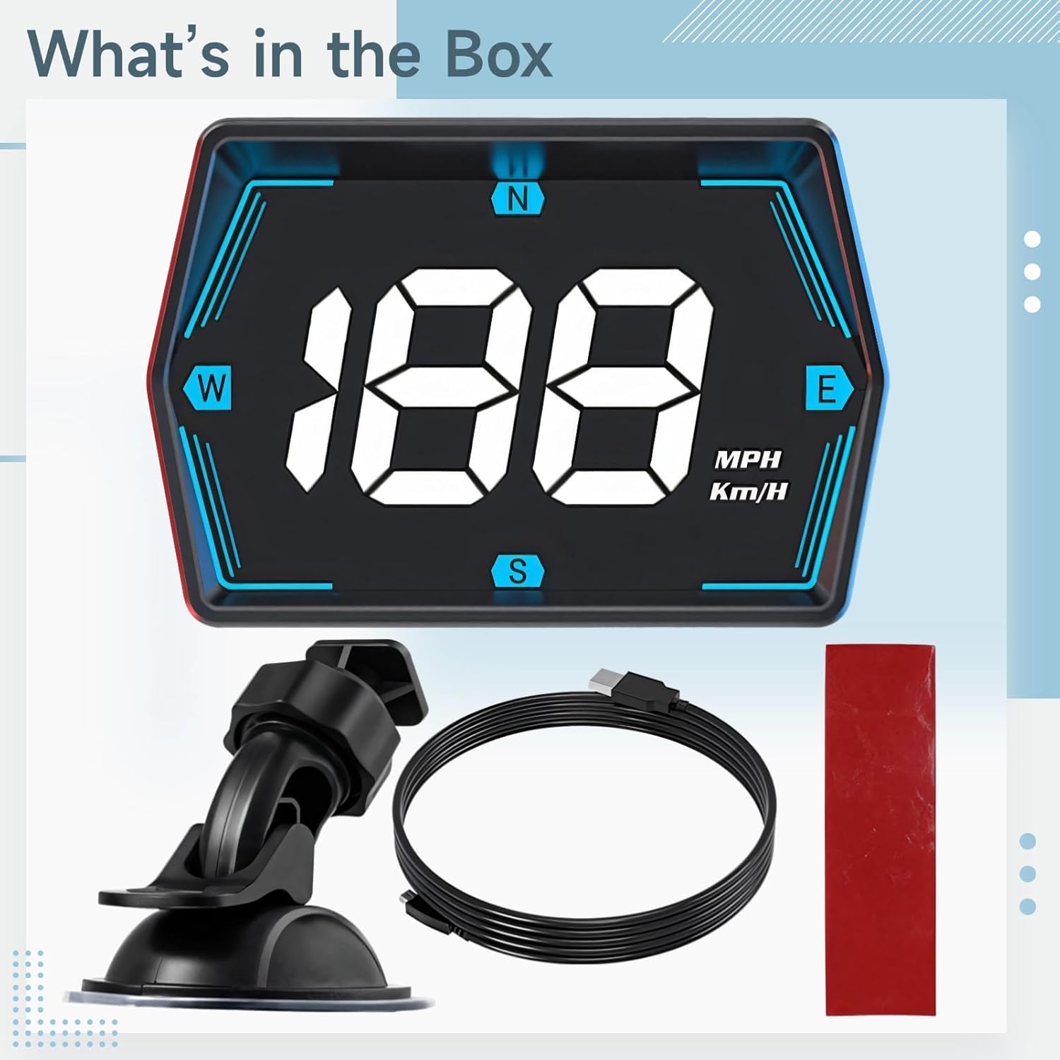 Tressify G20 Car HUD installed on a car dashboard, showing its placement and clear display.