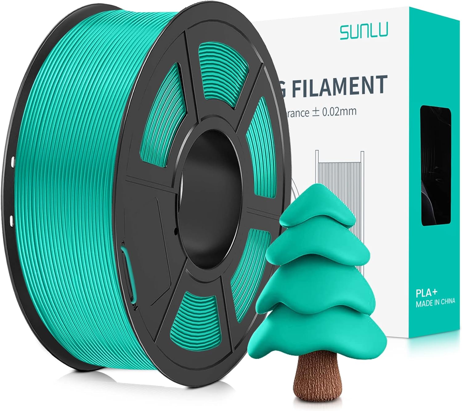 SUNLU 3D Printer Filament PLA Plus 1.75mm, SUNLU Neatly