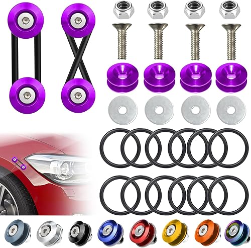 Miniatura 14 de Clips de parachoques universales, kit de liberación rápida para parachoques delantero y trasero, soportes de parachoques para automóviles (4