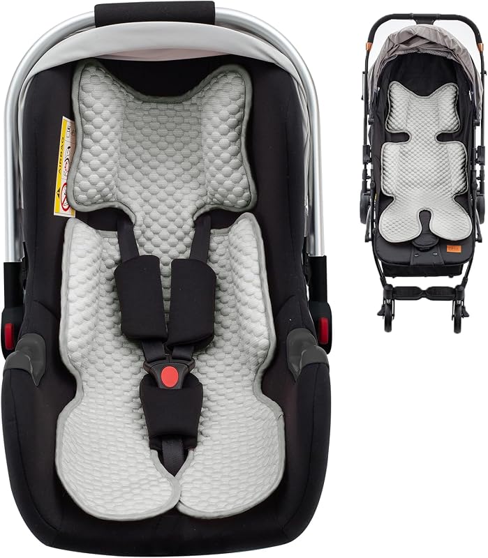 Car Seat Cooling Pad for Baby, Mink Dot Car Seat Cooler Mat for Girls Boys, Stroller Cooling Pad with 3D Breathable Mesh, Multifunctional Infant Carseat Cooling Insert Liner for Summer