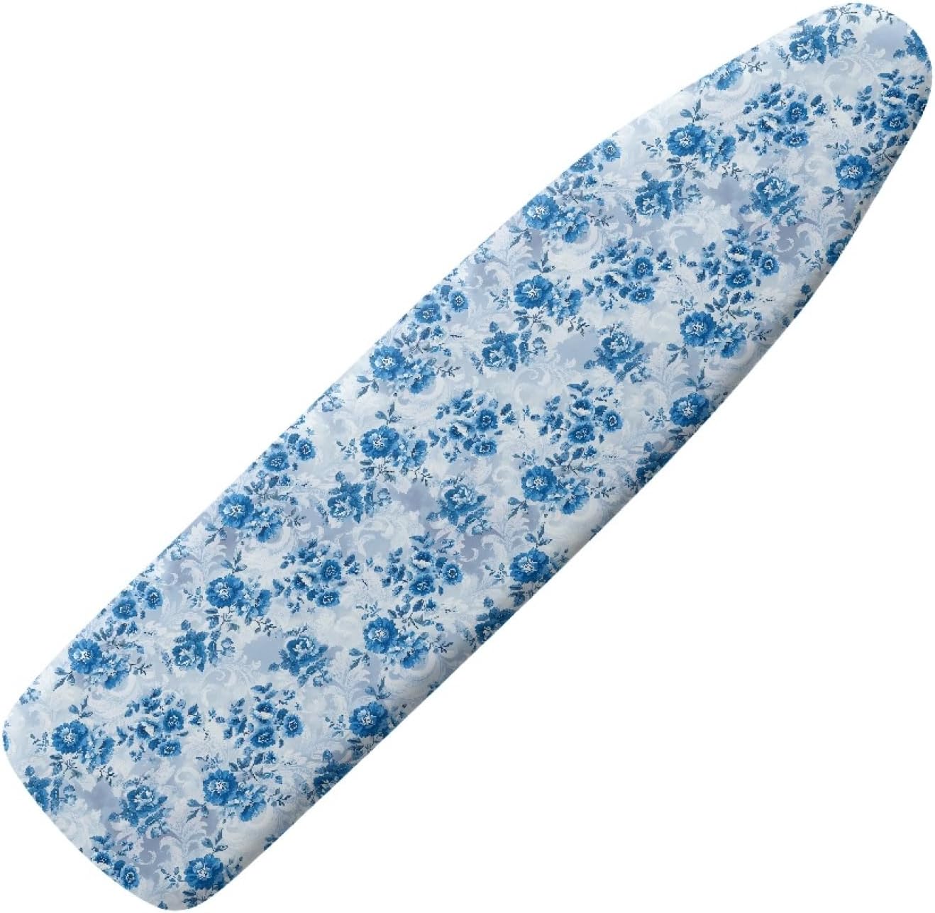 Flowers Ironing Board Cover,16"x55" Standard Ironing Board Cover with Elastic Edge and Hook and Loop Fasteners, Scorch & Stain Resistant, Polyester Home Ironing Board Covers, Bold Floral Canvas