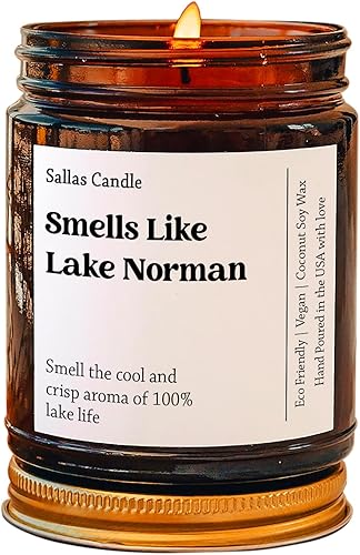 Huele a vela Lake Norman North Carolina, vela de Carolina del Norte, regalo de lago Norman, vela de decoración de lago Norman