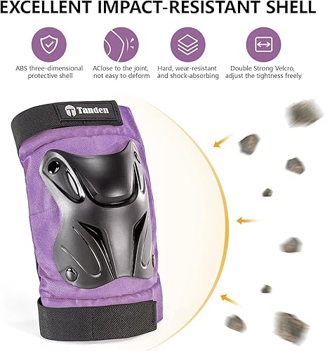 Miniatura 5 de Rodilleras y coderas para patinaje, rodilleras y coderas, para patinaje sobre ruedas, rodilleras para adultos