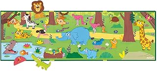 Janod - Magnéti'Stories Animales de África - Juego Educativo Magnético 30 Imanes - Juguete Infantil de Cartón FSC - Desarrolla Imaginación y Motricidad Fina - A Partir De 3 Años, J05456
