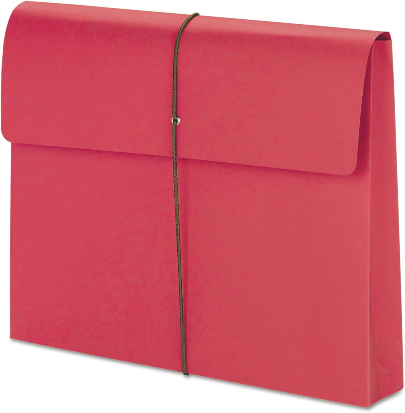 Smead 77205 2-Inch Exp Wallet with String Letter Red 10/BX