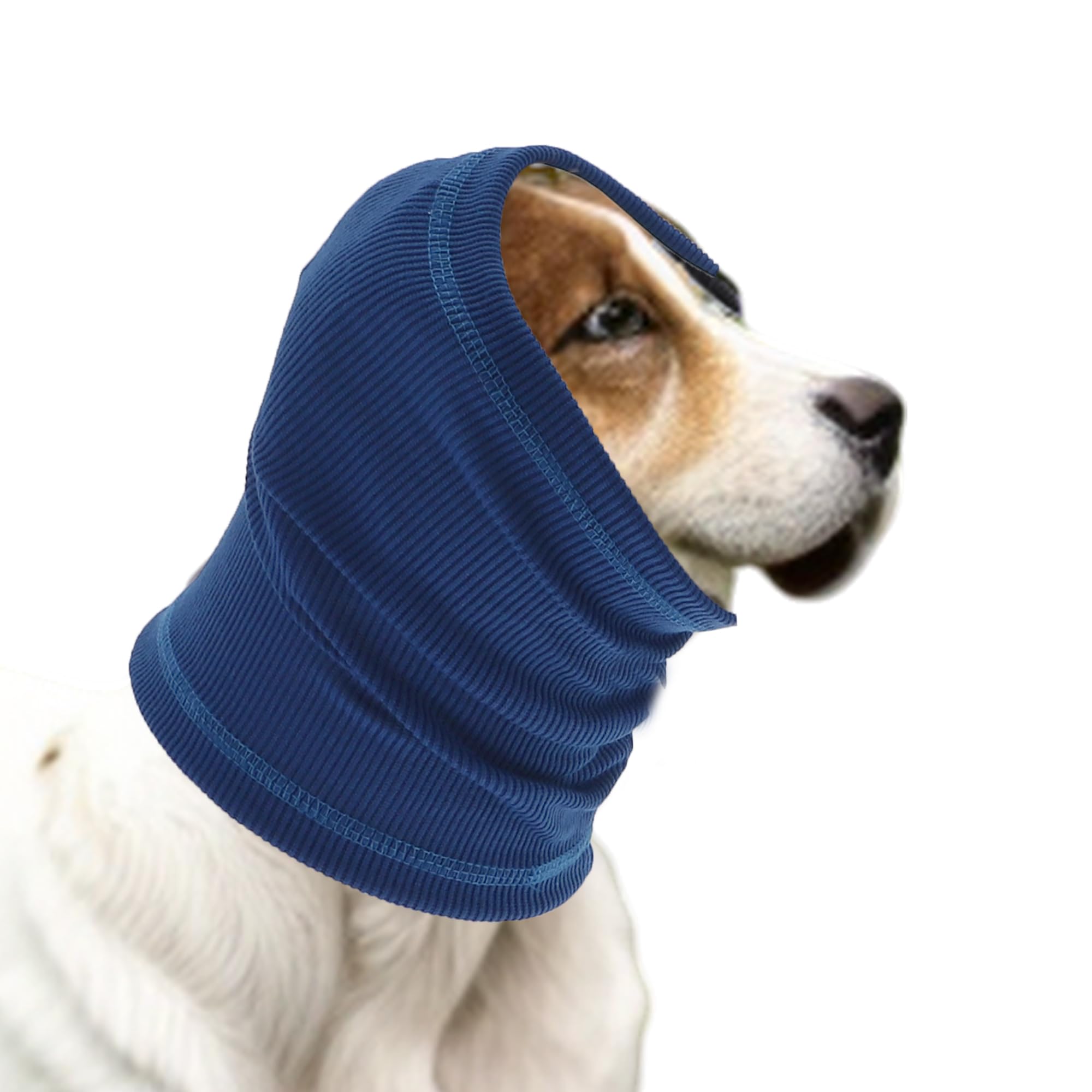 Fascia per Calmare Cani, Protezione Rumore Cuffie per Orecchie Cani, L, Blu