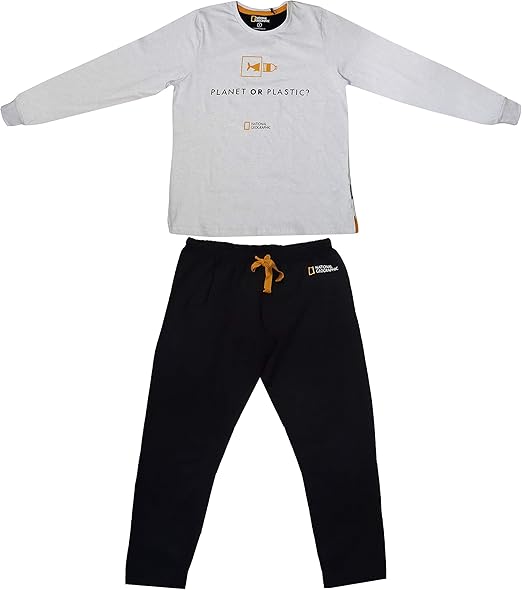 Aznar Innova s.a. Men's Winter Pyjamas National Geographic Long Sleeves in Cotton Amazon.co.uk