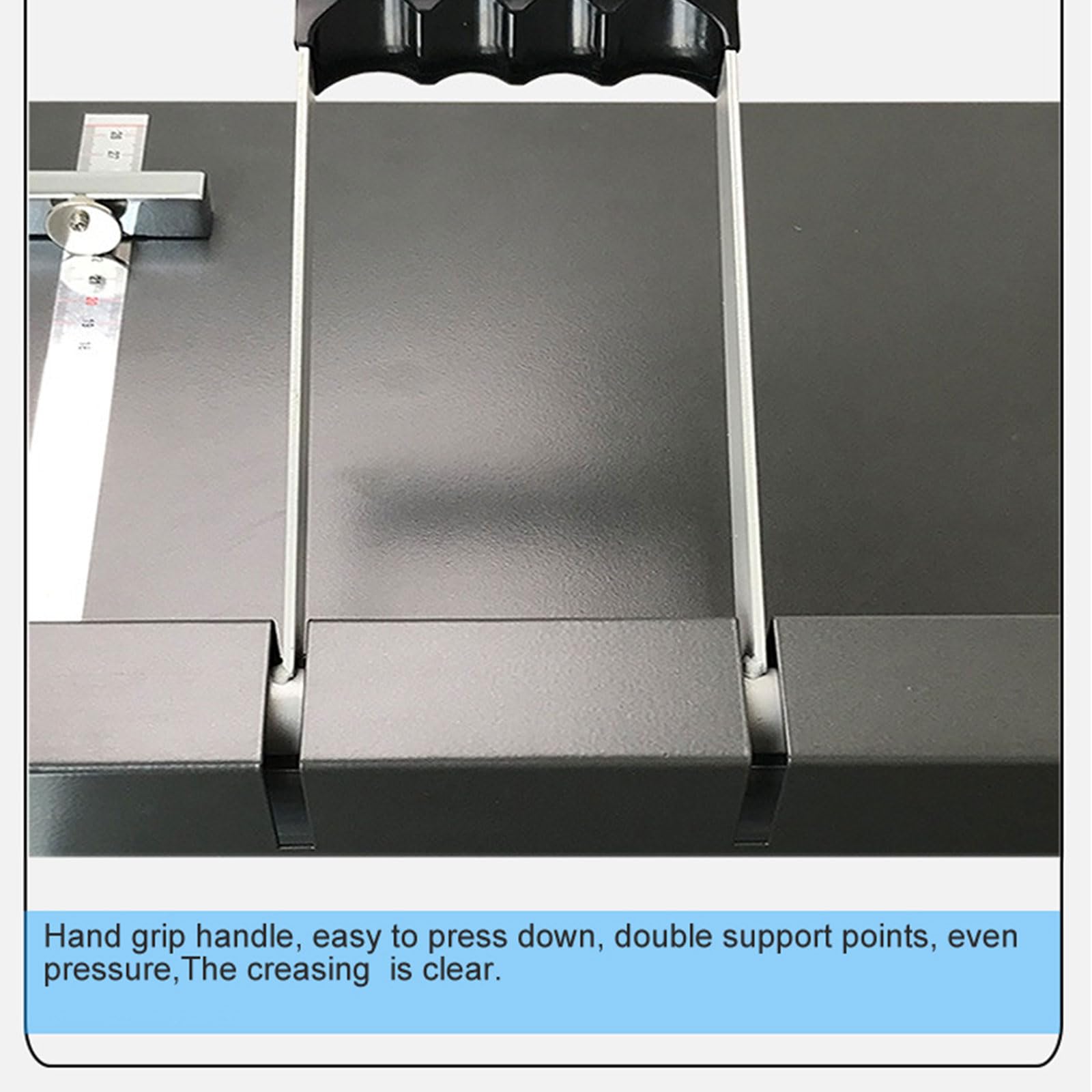 Máquina manual de origami, máquina plegable de papel de 450 mm y máquina de hendidura para proyectos de cartón y papel, resistente compatible con A3/A4