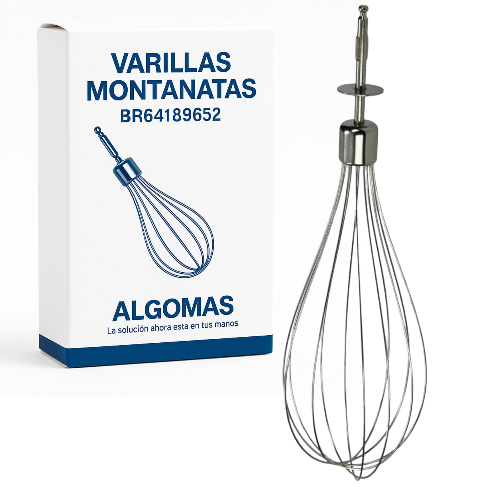 Electrotodo Asta Per Montare Le Chiare A Neve Compatibile Con Frullatori Braun, Modelli Multiquick, Per Pasticceria, Con Riduttore Di Giri