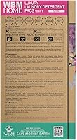 Vista 3 de WBM Cápsulas de detergente para ropa para el hogar, aroma de fragancia primaveral, 32 unidades, cápsulas de lavandería concentradas HE con 10 veces