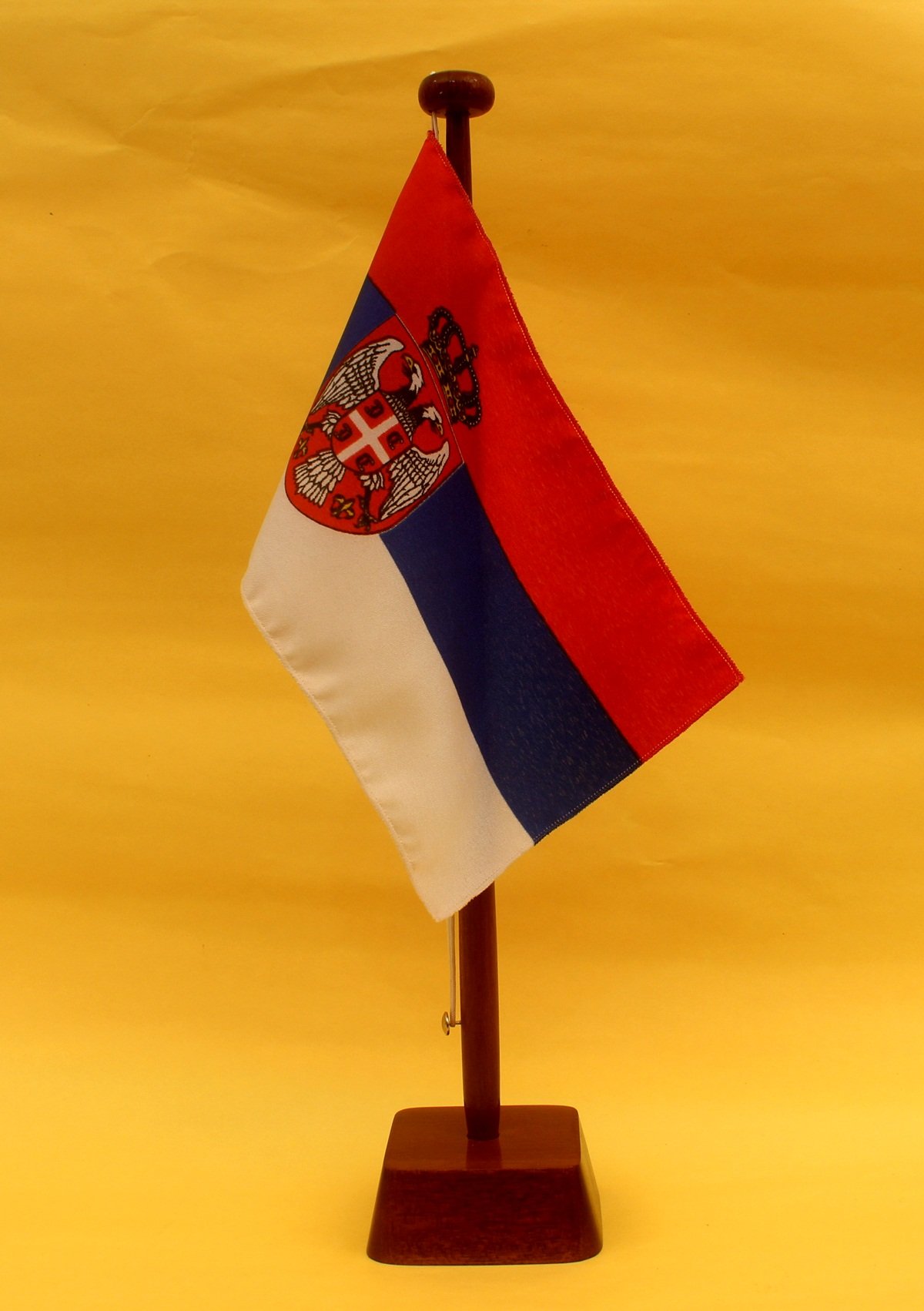 Mazedonien Tischflagge 15x25 Cm - Profiqualität Für Konferenzen & Events