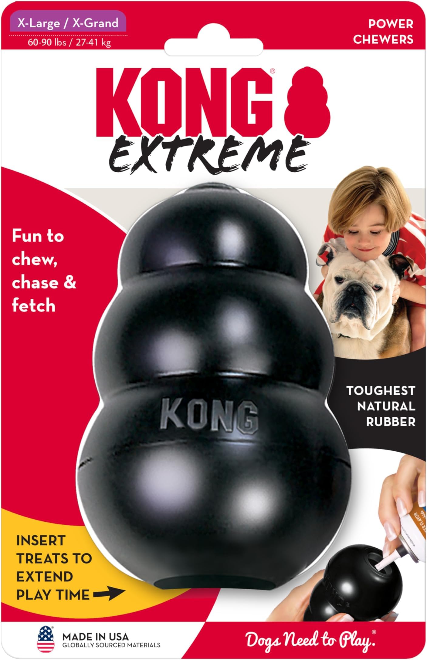 KONG Extreme Dog Toy, Black