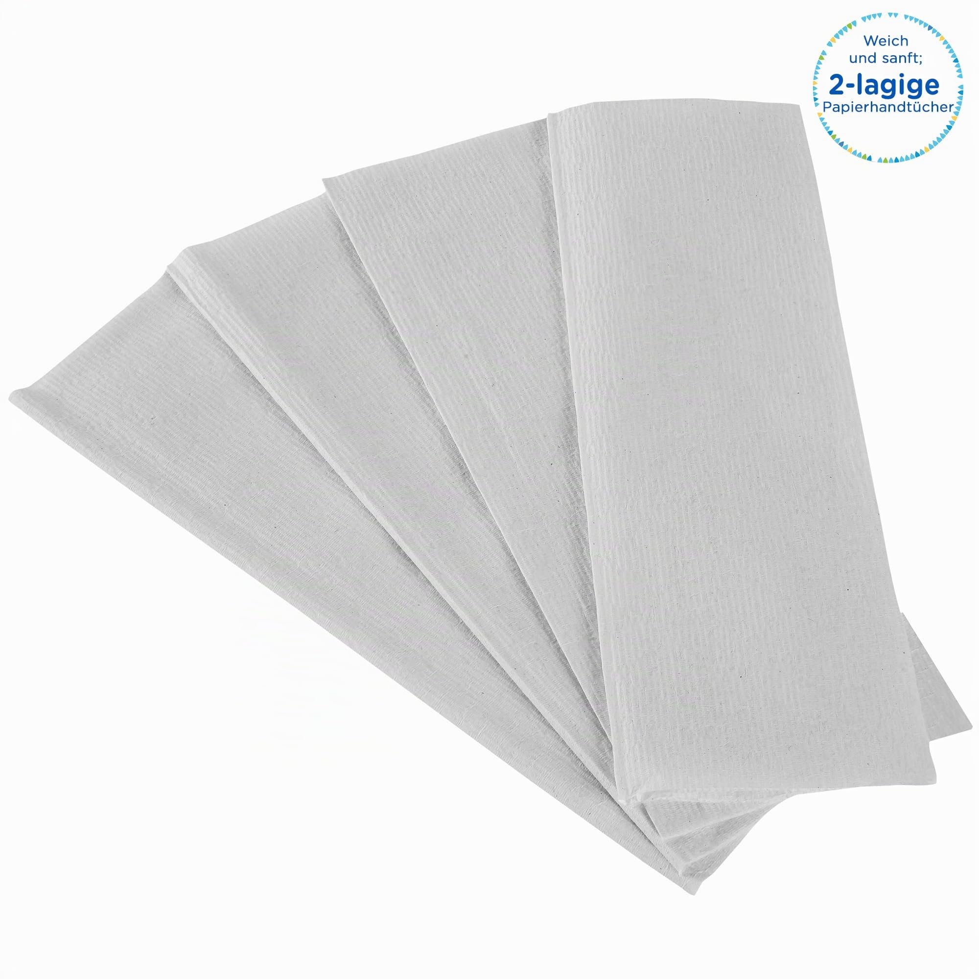 Kleenex Ultra große Papierhandtücher mit Interfold V-Falz 6778, 2-lagige Papiertücher, FSC-Papier, 15 Packungen x 124 Handtücher (1.860 Falthandtücher), Kompatibel mit Standard-Papiertuchspendern