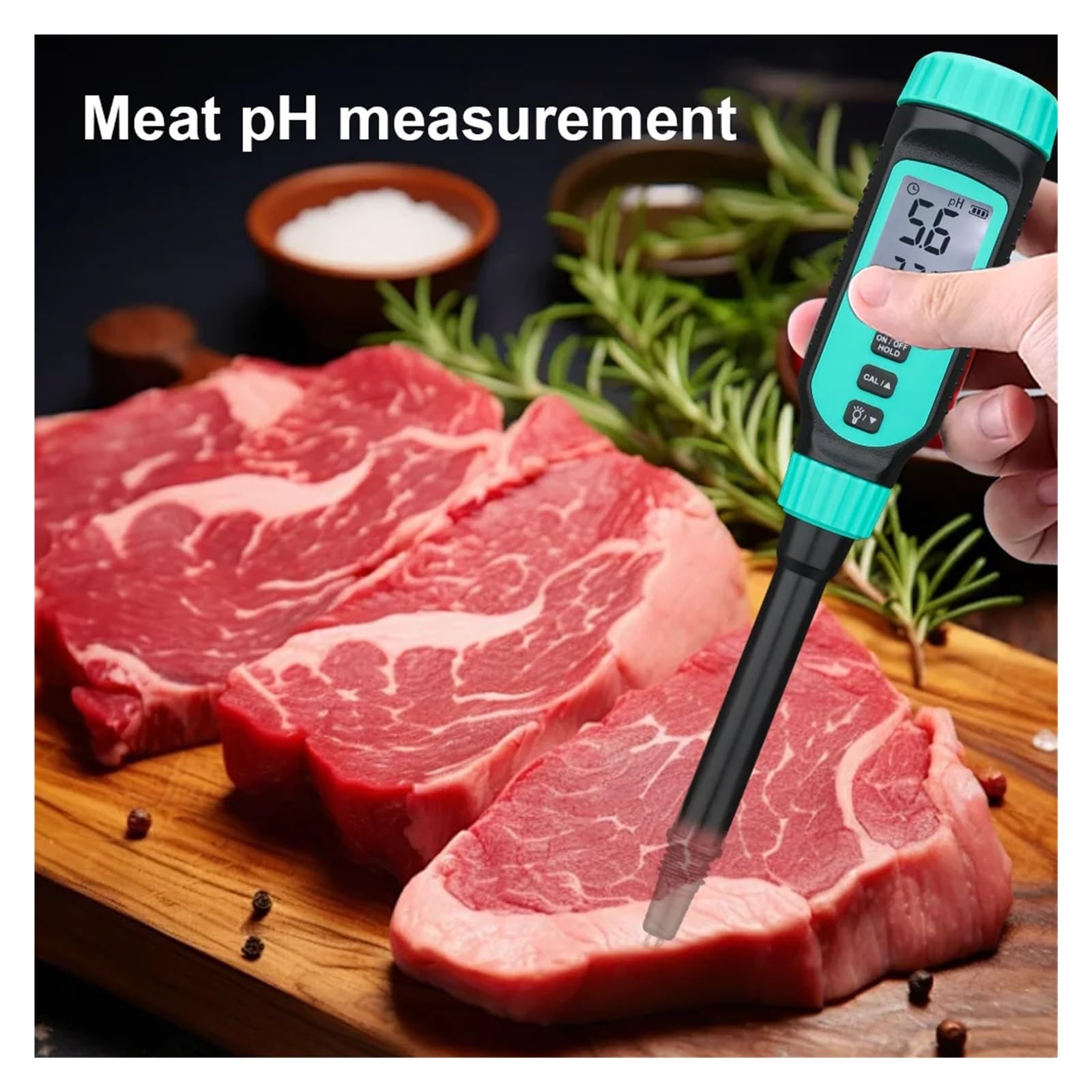 Misuratore PH 4 In 1 Tester Del Terreno Display LCD Retroilluminato Portatile For Pane Liquido Pasticceria Acidimetro Professionale Misurazione Accurata