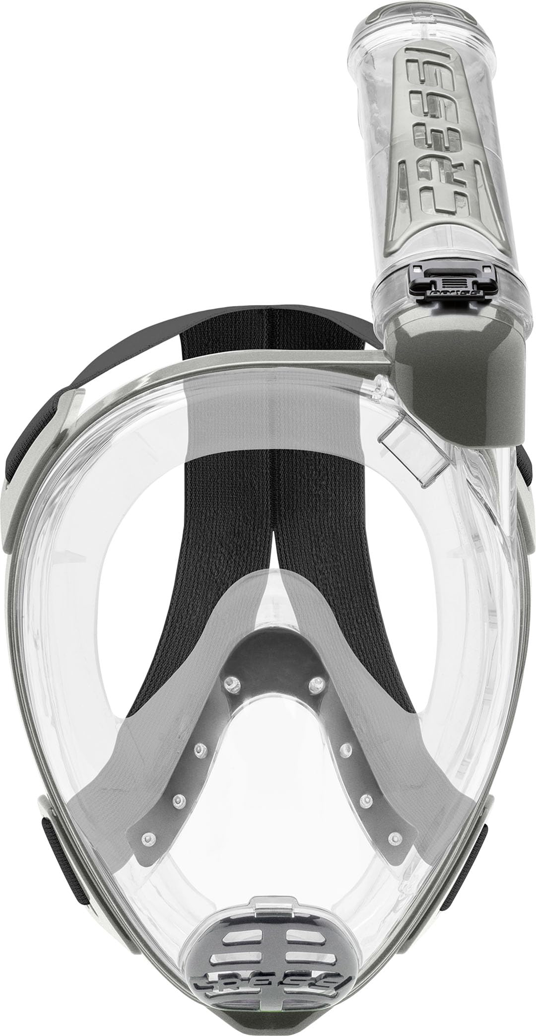 Cressi Unisex-Adult Duke Dry Full Face Mask Maska Do Nurkowania Z Rurką I Pływania Na Powierzchni,Przezroczysty,M/L,Xdt010000