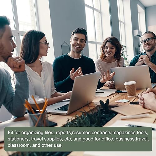 Miniatura 3 de YOKIVE Bolsa impermeable con cremallera, bolsa de almacenamiento para libros de documentos, bolsa organizadora de herramientas, ideal para la