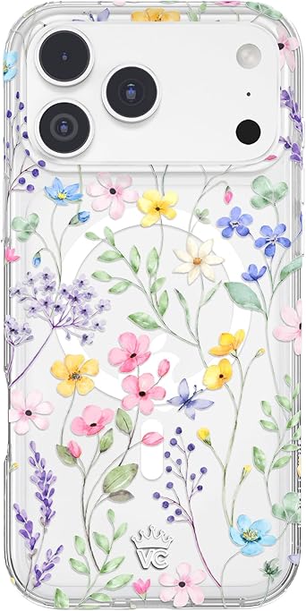 VELVET CAVIAR Case for iPhone 17 Pro Max | Compatible with MagSafe | 10ft Drop Tested | Cute Girly Protective Designer Cases for Women | Enchanted Floral Wildflowers 2.0