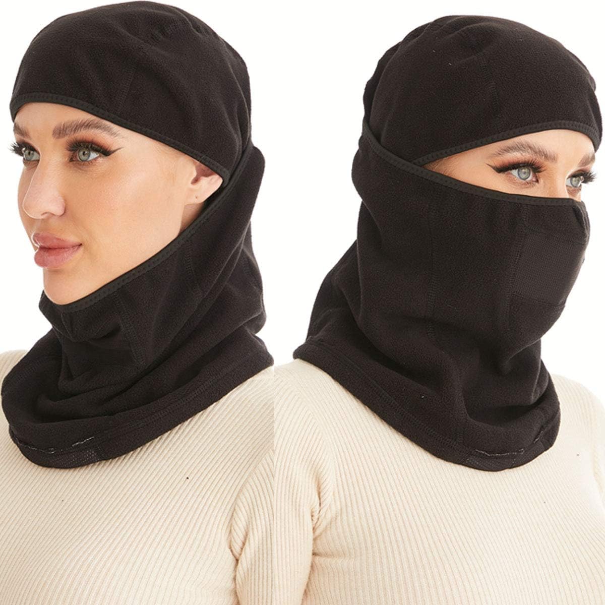ZLB 2 Pack Balaclava Face Mask Ski Mask Windproof Dustproof Breathable Mask Men Women