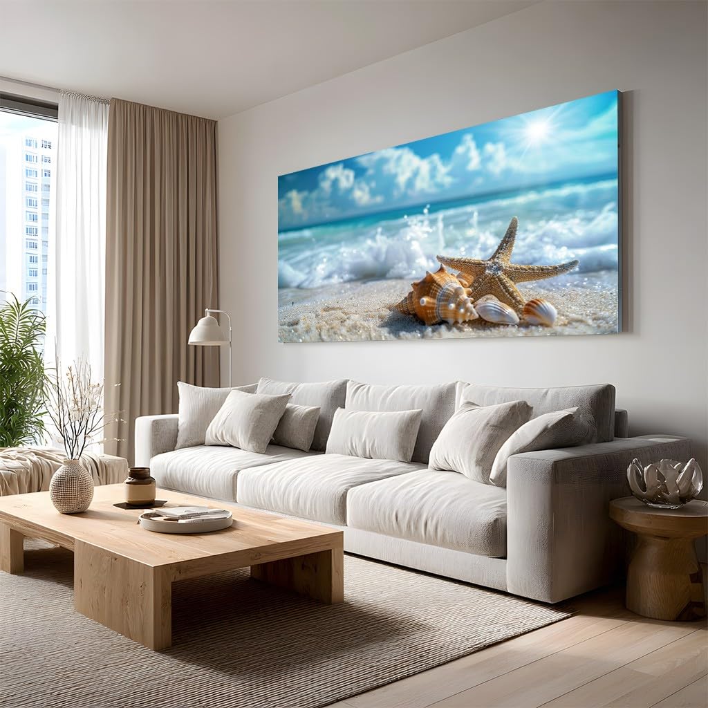 Impression sur toile mer de haute qualité pour salon et bureau - 8