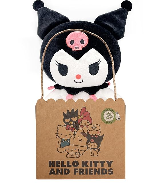 Foto 3 de 3 de Joy Toy - Sanrio Kuromi Peluche 24 cm en Bolsa de cartón