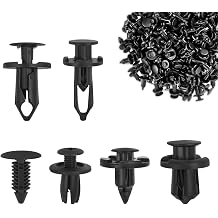 200PCS Car Retainer Clips Plastic Fasteners Kit, Push Clips Automotive, 6 Popular Sizes Car Body Fixed Clip Bumpers, Auto Fasteners Rivets Push Pin Replacement Universal for Most Models