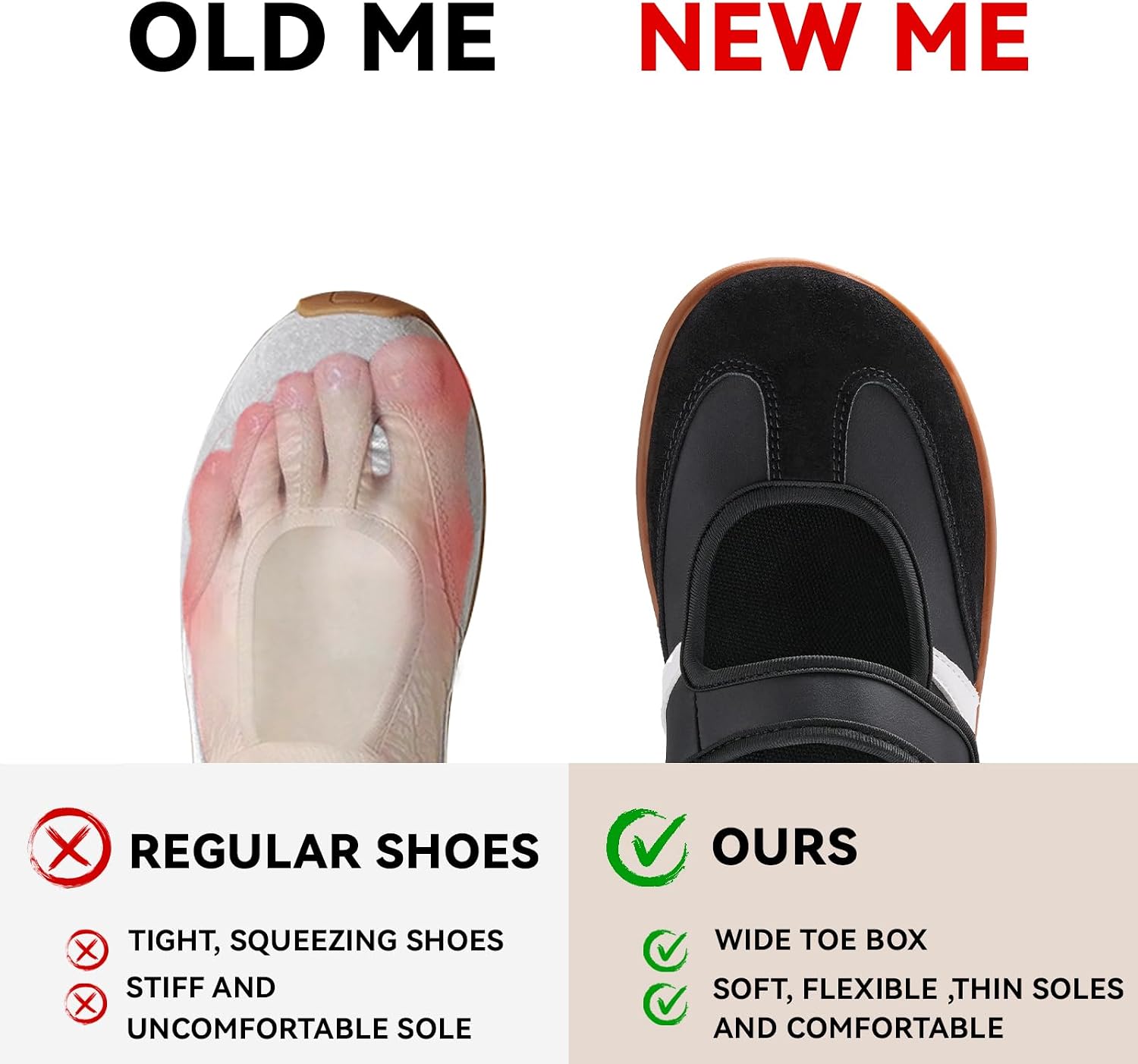 Barefoot Shoes Women Mary Jane Shoe,Wide Toe Box Comfortable Mary Jane Flat