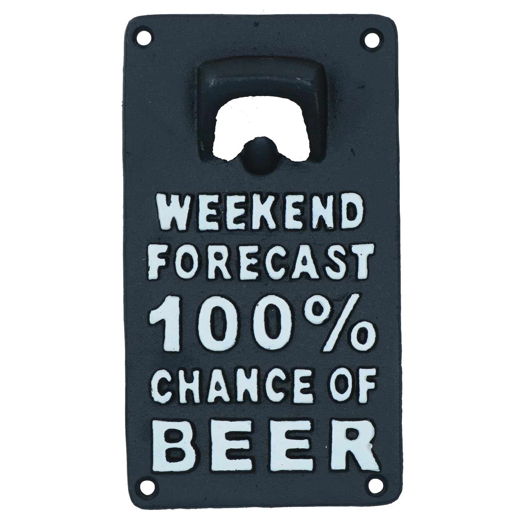 Décapsuleur en fonte Weekend Forecast, le cadeau idéal pour décorer un garage ou un bar de jardin