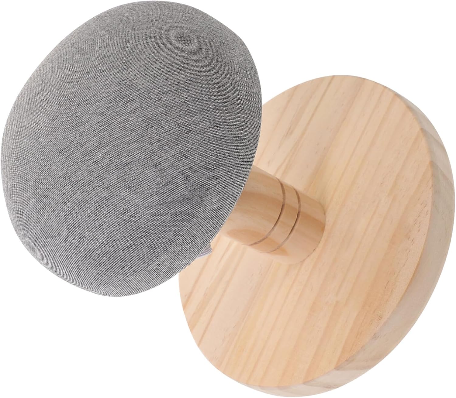 BESPORTBLE Ironing Pad with Non-Slip Thickened Wood Base Curved Compact Ironing Stool for Household Clothes Stable Hot Plate Support for Garment Steamer and Sewing Tailoring Use