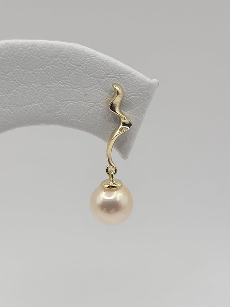 Orecchini Perle Akoya Giapponesi 8mm In Argento 925 – Qualità AAA Con Zirconi – PERORNO