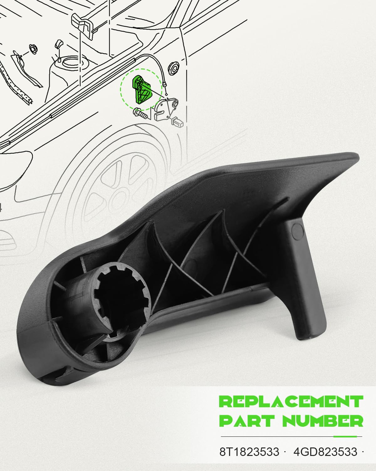 Audi 8W0919311 - Tappo Copri Presa Di Corrente Originale Per Audi A3 A4 A5 A6 A7 A8 Q3 Q5 Q7