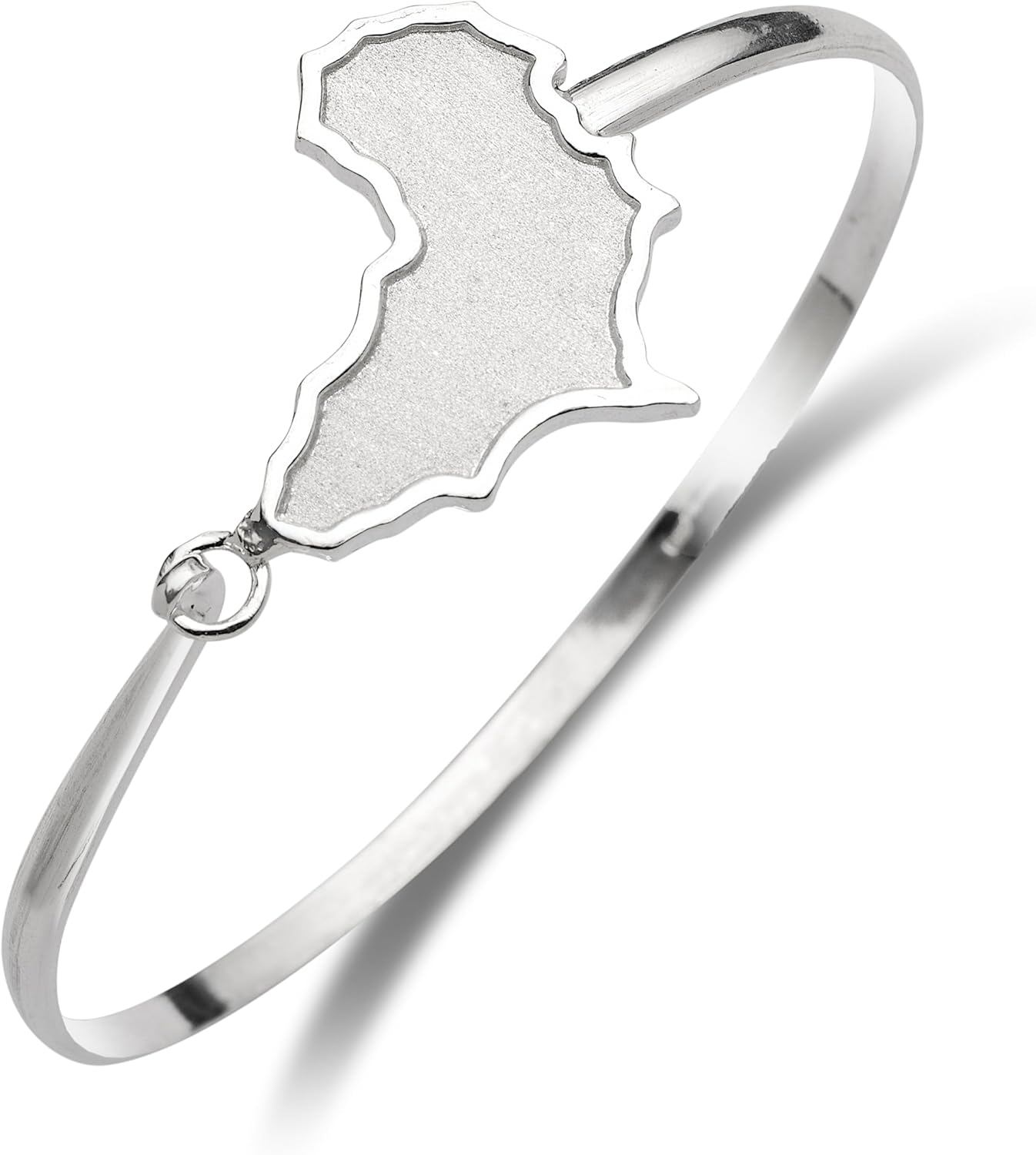 .925 Sterling Silver Hook Bangle, Latch Cuff Bracelets for Women, Handmade Jewelry