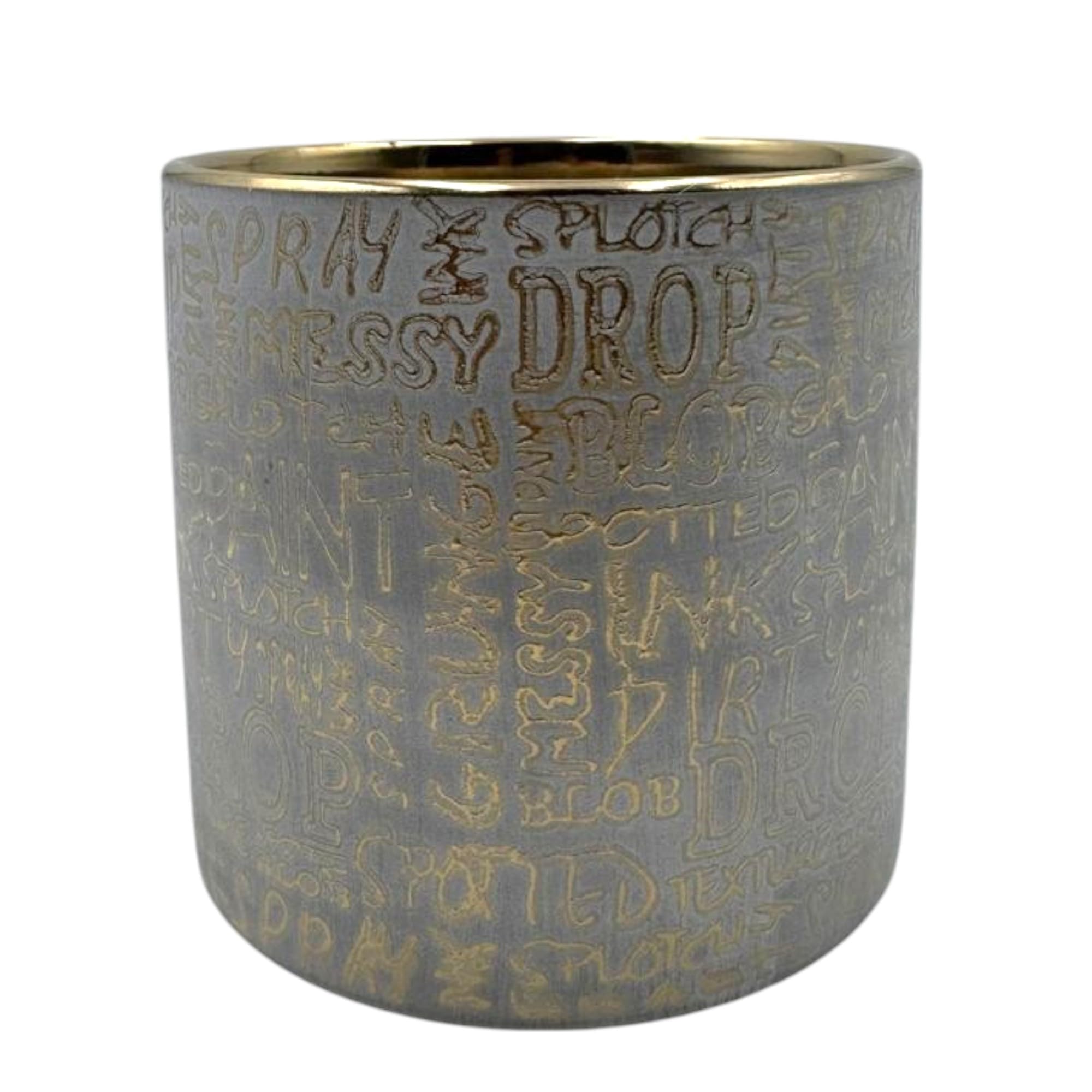 Sand & Gold Ceramic Pot - Home & Office Decor -18 Sand & Gold Ceramic Pot - Home & Office Decor -18