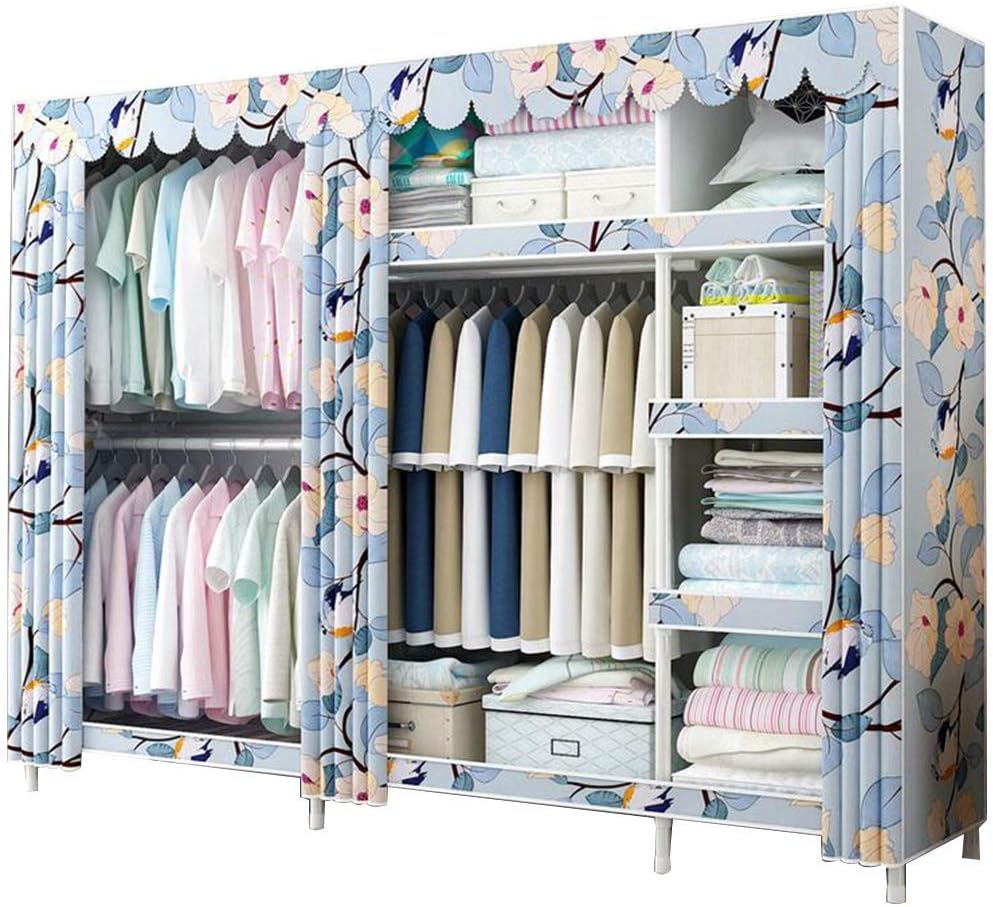 Cloth Wardrobe Clothes Closet, Portable Closet Wardrobe Storage Closet Standing Closet Fabric Cabinet Portable Wardrobe,C_210*172 * 45cm