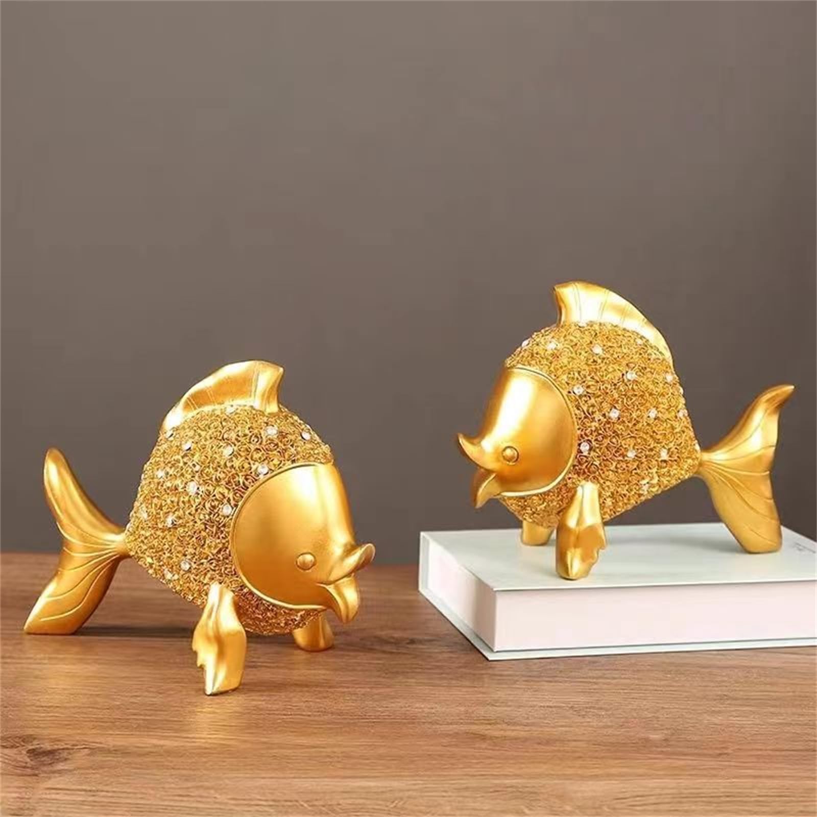 Feng Shui-standbeeld Rijkdom goudvis lucky vis standbeeld gouden vis standbeeld home decor geschenk feng shui ornamenten kantoor woonkamer feng shui decor treasur Trek geld en geluk aan Feng Shui-standbeeld Rijkdom goudvis lucky vis standbeeld gouden vis standbeeld home decor geschenk feng shui ornamenten kantoor woonkamer feng shui decor treasur Trek geld en geluk aan