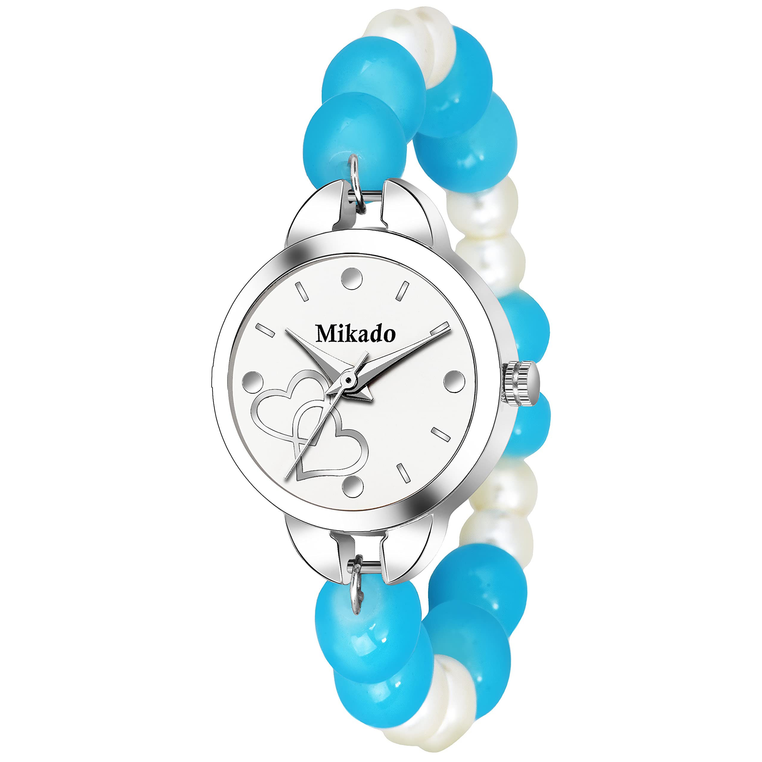 Mikado Crown Mako Artistic Multicolor Crystal Glass Beads Strap Fancy Pearl Innovation Watch for Women Analog Watch - for Women (B09BBCSYMN) Amazon Price History, Amazon Price Tracker