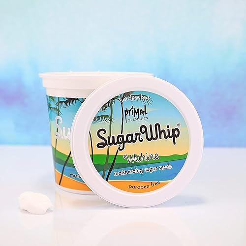 Miniatura 2 de Primal Elements Sugar Whip, exfoliante exfoliante de azúcar, limpiador corporal e hidratante - Wahine, paquete de 10 onzas
