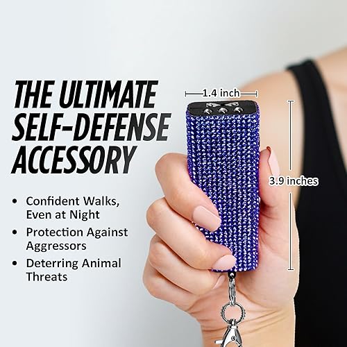 Miniatura 6 de GUARD DOG SECURITY Mini llavero de pistola aturdidora - Pistola aturdidora con linterna LED - Recargable por USB