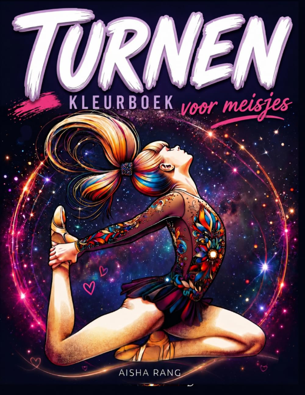 Turnen: Kleurboek voor Meisjes: Met 50 prachtige kleurplaten vol turnsters, motiverende teksten en decoratieve mandala-achtergronden.